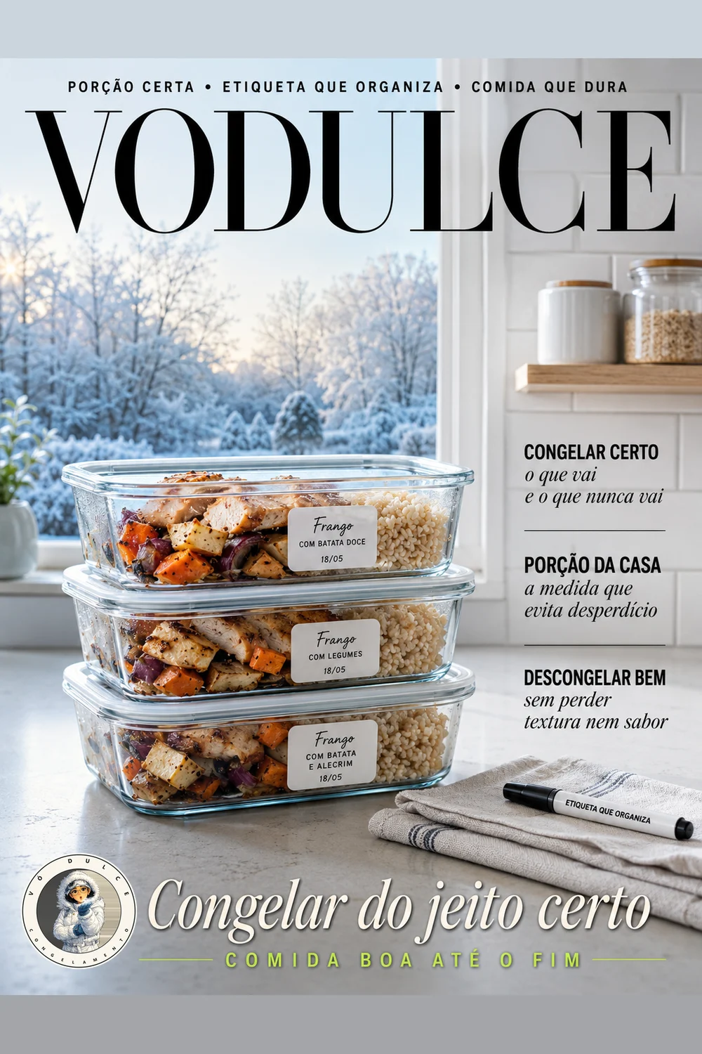 Capa do livro Congelamento e Meal Prep